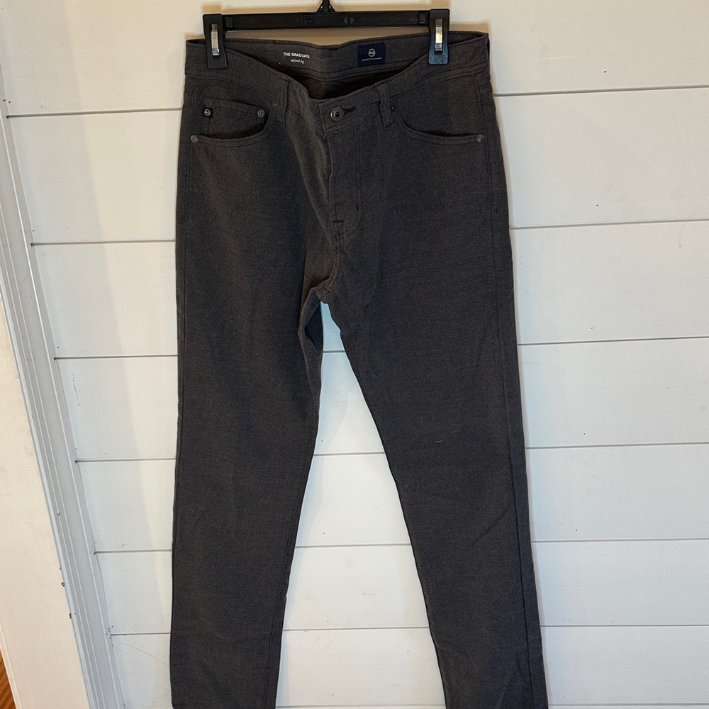 AG Adriano Goldschmied‎ Charcoal The Graduate Pants size 32 EUC